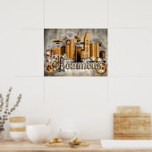 Steampunk Columbus Poster (Keuken)