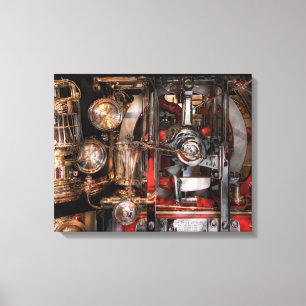 Steampunk - Controleer de bloedmonsters Canvas Afdruk