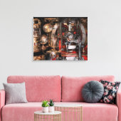 Steampunk - Controleer de meters Canvas Afdruk (Insitu (Woonkamer))