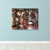 Steampunk - Controleer de meters Canvas Afdruk (Insitu (Houten vloer))