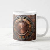 Steampunk Copper Time Face Extra Grote Beker (Rechts)