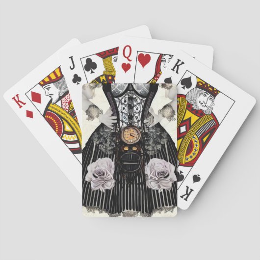  Steampunk Corset Dress Pokerkaarten (Achterkant)