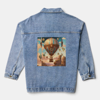 "Steampunk Cosmos: Oude wonderen en kosmische tech Denim Jacket