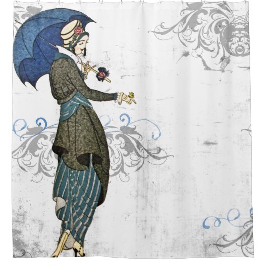  Steampunk cosplay-   vinttadgordijn Douchegordijn (Voorkant)