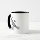 Steampunk Crow 2 Mok (Voorkant links)