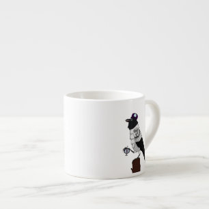 Steampunk Crow Espresso Kop