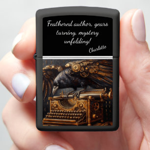 Steampunk Crow met vleugels van kopertandwielen