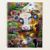 Steampunk Cyber Cow Planner (Voorkant)