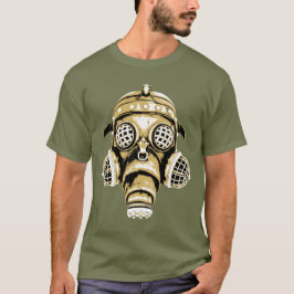 Steampunk / Cyberpunk Gas Mask 3 Color Graphic T-shirt
