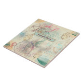 Steampunk Cycle Airships en Tools Kitchen Tegeltje (Zijkant)