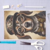 Steampunk Dachshund Decoupage Papier (Craft)