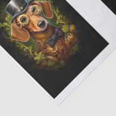 Steampunk Dachshund Dog Decoupage L&R 149 Tissuepapier (Detail)