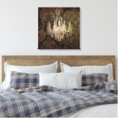 steampunk damask paris  chandelaar canvas afdruk (Insitu (Slaapkamer))