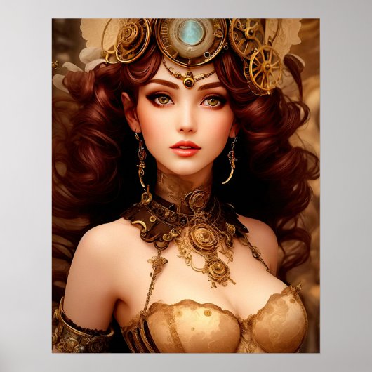 STEAMPUNK DAME POSTER (Voorkant)