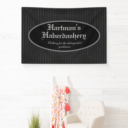 Steampunk Dark Grey Striped Custom Spandoek (Insitu)