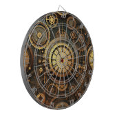 Steampunk Dartboard Dartbord (Voorkant Links)