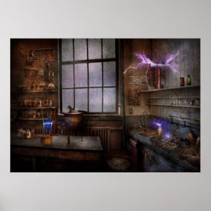Steampunk - De gekke wetenschapper Poster