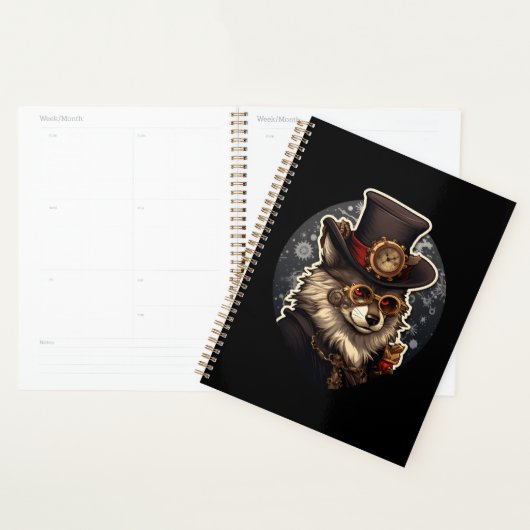 Steampunk de loup d'hiver (Devant avec enveloppe)
