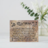 Steampunk Definition Briefkaart (Staand voorkant)