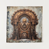 Steampunk Deur Tapestry Wandkleed (Voorkant)