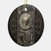 Steampunk Device - Rotary Dial Phone. Keramisch Ornament (Links)