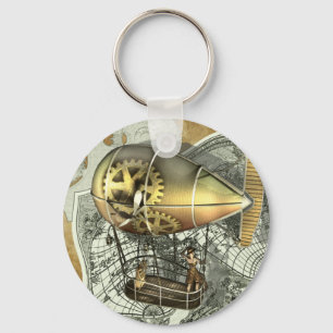 Steampunk Diriable Air Tour Sleutelhanger