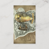 Steampunk Dirigibele Air Tour Profile-kaarten Visitekaartje (Voorkant)