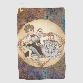 Steampunk Disk Golf Towel Golfhanddoek