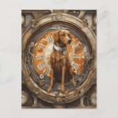Steampunk Dog Briefkaart (Voorkant)