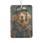 Steampunk Dog Funny Gift Air Freshener Luchtverfrisser (Achterkant)