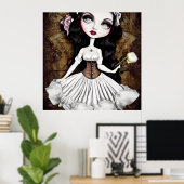  Steampunk Doll op Corset Poster (Thuiskantoor)