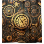 Steampunk douchegordijn (Voorkant)