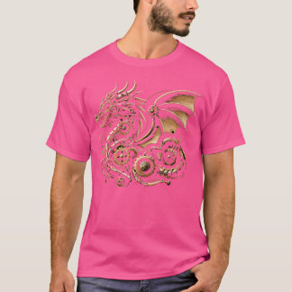 Steampunk Dragon Art Gears Grafisch Ontwerp Kunstw T-shirt