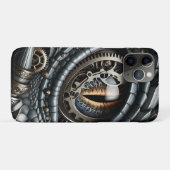 Steampunk Dragon Eye Close-up AI Art Case-Mate iPhone Case (Achterkant (horizontaal))