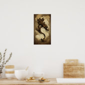 Steampunk Dragon Poster (Keuken)