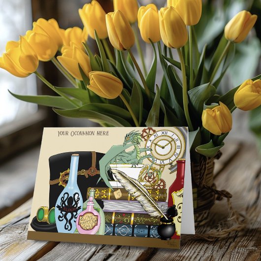 Steampunk Dragon Potions Boeken Kaart