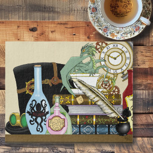 Steampunk Dragon Potions Boeken Legpuzzel