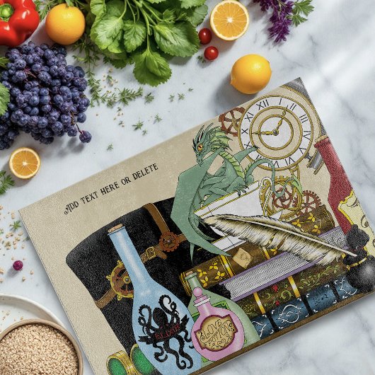 Steampunk Dragon Potions Boeken Snijplank