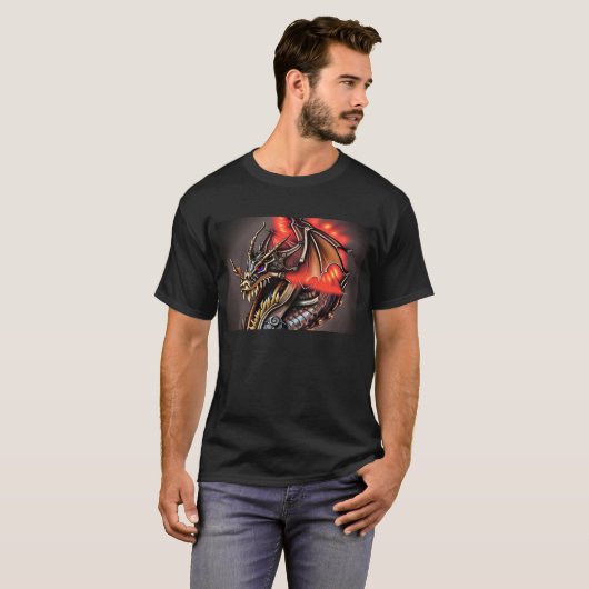 Steampunk Dragon T-shirt (Voorkant volledig)