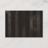 Steampunk Dragonflies op bruine gestreepte achterg Aanbevelingskaartje (Achterkant)