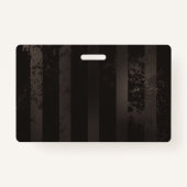 Steampunk Dragonflies op bruine gestreepte achterg Badge (Achterkant)