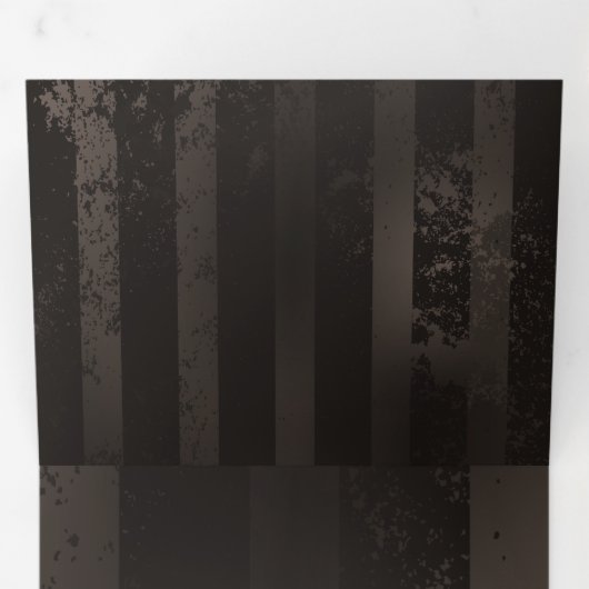 Steampunk Dragonflies op bruine gestreepte achterg Drieluik Uitnodiging (Binnenzijde eerst)