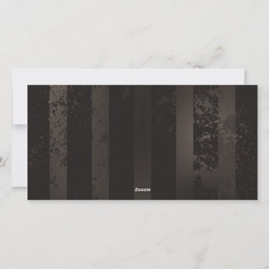 Steampunk Dragonflies op bruine gestreepte achterg Feestdagenkaart (Achterkant)