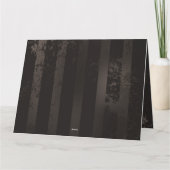 Steampunk Dragonflies op bruine gestreepte achterg Kaart (Achterkant)