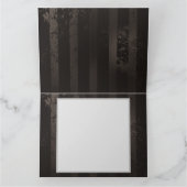 Steampunk Dragonflies op bruine gestreepte achterg Kaart (Binnen)