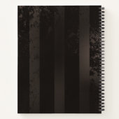 Steampunk Dragonflies op bruine gestreepte achterg Notitieboek (Achterkant)