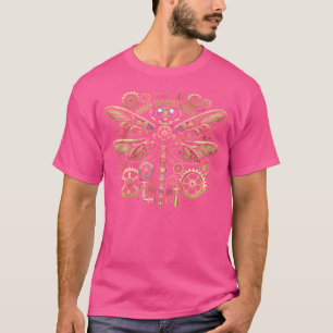Steampunk Dragonfly Victoriaans Kunst Mechanische T-shirt