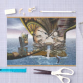 Steampunk drakenboek tissuepapier (Craft)