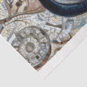 Steampunk Driver In Red Sports Car A5R Decoupage Tissuepapier (Detail)