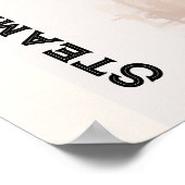 Steampunk dromen  jonge vrouw poster (Hoek)